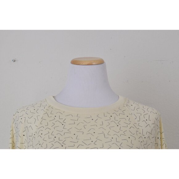 Vintage 80s Batwing Sleeves Abstract Shirt by Currants by Jeri-Jo size M - Picture 5 of 10